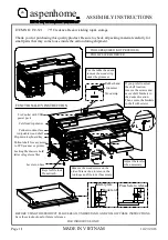 Предварительный просмотр 2 страницы aspenhome I39-319 Assembly Instructions