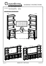 Preview for 2 page of aspenhome I45-225L-BAR/STN LF Pier Assembly Instructions