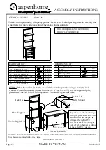 Предварительный просмотр 1 страницы aspenhome I597-225 Assembly Instructions