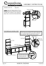 Предварительный просмотр 2 страницы aspenhome I597-225 Assembly Instructions