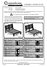 Предварительный просмотр 1 страницы aspenhome I597-400 Assembly Instructions Manual