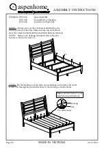 Предварительный просмотр 5 страницы aspenhome I597-400 Assembly Instructions Manual