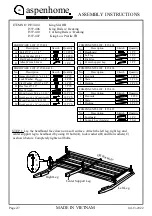 Предварительный просмотр 9 страницы aspenhome I597-400 Assembly Instructions Manual