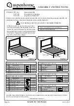 aspenhome I597-402 Assembly Instructions Manual preview