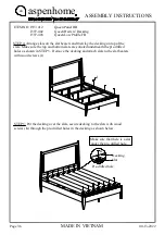 Предварительный просмотр 3 страницы aspenhome I597-402 Assembly Instructions Manual