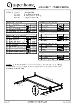 Предварительный просмотр 8 страницы aspenhome I597-402 Assembly Instructions Manual