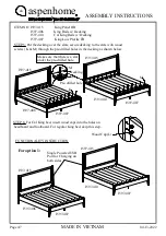 Предварительный просмотр 10 страницы aspenhome I597-402 Assembly Instructions Manual