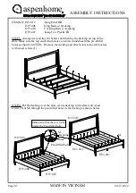 Предварительный просмотр 12 страницы aspenhome I597-402 Assembly Instructions Manual