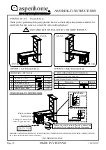 Preview for 2 page of aspenhome I91-332 Assembly Instructions