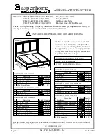 Предварительный просмотр 1 страницы aspenhome ICB-495 Assembly Instructions