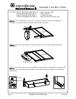 Предварительный просмотр 2 страницы aspenhome ICB-495 Assembly Instructions