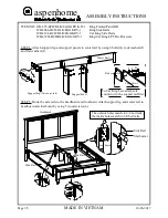 Предварительный просмотр 3 страницы aspenhome ICB-495 Assembly Instructions