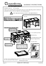 Предварительный просмотр 1 страницы aspenhome ICF-303 Assembly Instructions