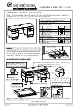 aspenhome IHP-316-KHA Assembly Instructions предпросмотр