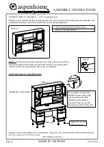 Предварительный просмотр 2 страницы aspenhome IHP-316-KHA Assembly Instructions