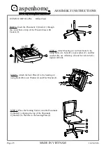 Предварительный просмотр 2 страницы aspenhome IHP-366-FSL Assembly Instructions