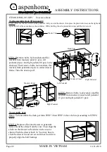 Предварительный просмотр 2 страницы aspenhome IML-303-GRY Assembly Instructions