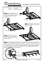 Preview for 2 page of aspenhome Queen Estate Panel HB I201-412 Assembly Instructions Manual