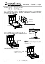 Preview for 3 page of aspenhome Queen Estate Panel HB I201-412 Assembly Instructions Manual