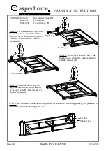 Preview for 5 page of aspenhome Queen Estate Panel HB I201-412 Assembly Instructions Manual