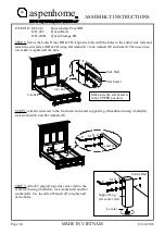 Preview for 6 page of aspenhome Queen Estate Panel HB I201-412 Assembly Instructions Manual