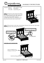 Preview for 7 page of aspenhome Queen Estate Panel HB I201-412 Assembly Instructions Manual