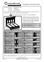 Preview for 12 page of aspenhome Queen Estate Panel HB I201-412 Assembly Instructions Manual