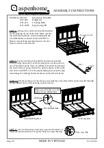 Preview for 15 page of aspenhome Queen Estate Panel HB I201-412 Assembly Instructions Manual