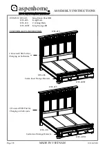 Preview for 16 page of aspenhome Queen Estate Panel HB I201-412 Assembly Instructions Manual