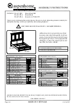 aspenhome Queen Low Profile FB I34-403-SNA Assembly Instructions Manual preview