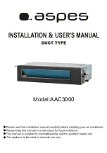 Aspes AAC3000 Installation & User Manual предпросмотр