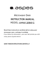 Preview for 16 page of Aspes AMW120BEG Instruction Manual