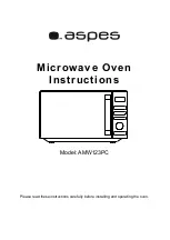 Aspes AMW123PC Instructions Manual preview