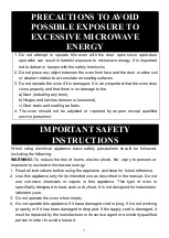 Preview for 3 page of Aspes AMW123PC Instructions Manual