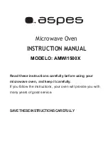 Aspes AMWI1500X Instruction Manual preview