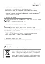 Предварительный просмотр 4 страницы Aspira ASPIRSIMPLEX User Instructions