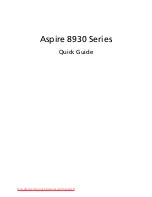 Preview for 1 page of Aspire 8930 series Quick Manual