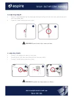 Preview for 2 page of Aspire BTS118020 Quick Reference Manual