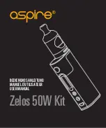 Preview for 1 page of Aspire Zelos 50W Kit User Manual