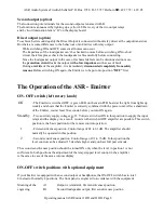 Предварительный просмотр 8 страницы ASR Emitter I HD Operating Manual