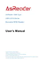 AsReader ASR-L251G Series User Manual предпросмотр