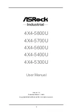 ASRock Industrial 4X4-5300U User Manual preview