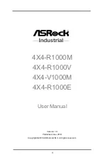 Preview for 1 page of ASRock Industrial 4X4-R1000E User Manual