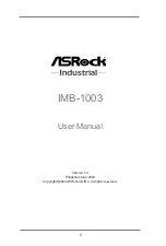 ASRock Industrial IMB-1003 User Manual предпросмотр