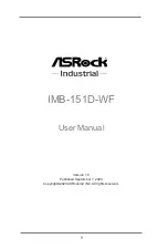 ASRock Industrial IMB-151D-WF User Manual preview