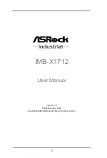 Предварительный просмотр 1 страницы ASRock Industrial IMB-X1712 User Manual