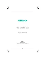 Предварительный просмотр 1 страницы ASROCK 4Core1600-DVI User Manual