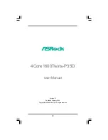 ASROCK 4Core1600Twins-P35D User Manual preview