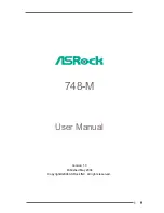 Предварительный просмотр 1 страницы ASROCK 748-M User Manual