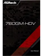 Предварительный просмотр 1 страницы ASROCK 760GM-HDV User Manual